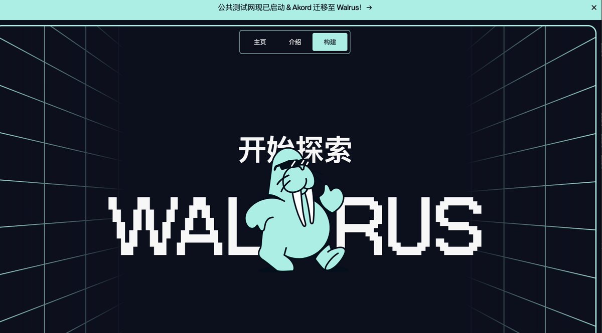 这段时间暴涨的Sui 现在主推 #Walrus 是 DEEP 之后，Sui 的亲儿子，战略定位超过Deep，目前测试网的Sui很难获得了！

🎁我交互完还有剩一些测试币，评论区留言Sui地址随机送。

✅关注<a href="/Walrus_CN/">Walrus 中文</a> ➕<a href="/Baisircrypto/">Mr.Bai 白先生-Ⓜ️Ⓜ️T</a>
✅加入官方TG群 t.me/WalrusChinese
✅点赞转发➕艾特2个朋友