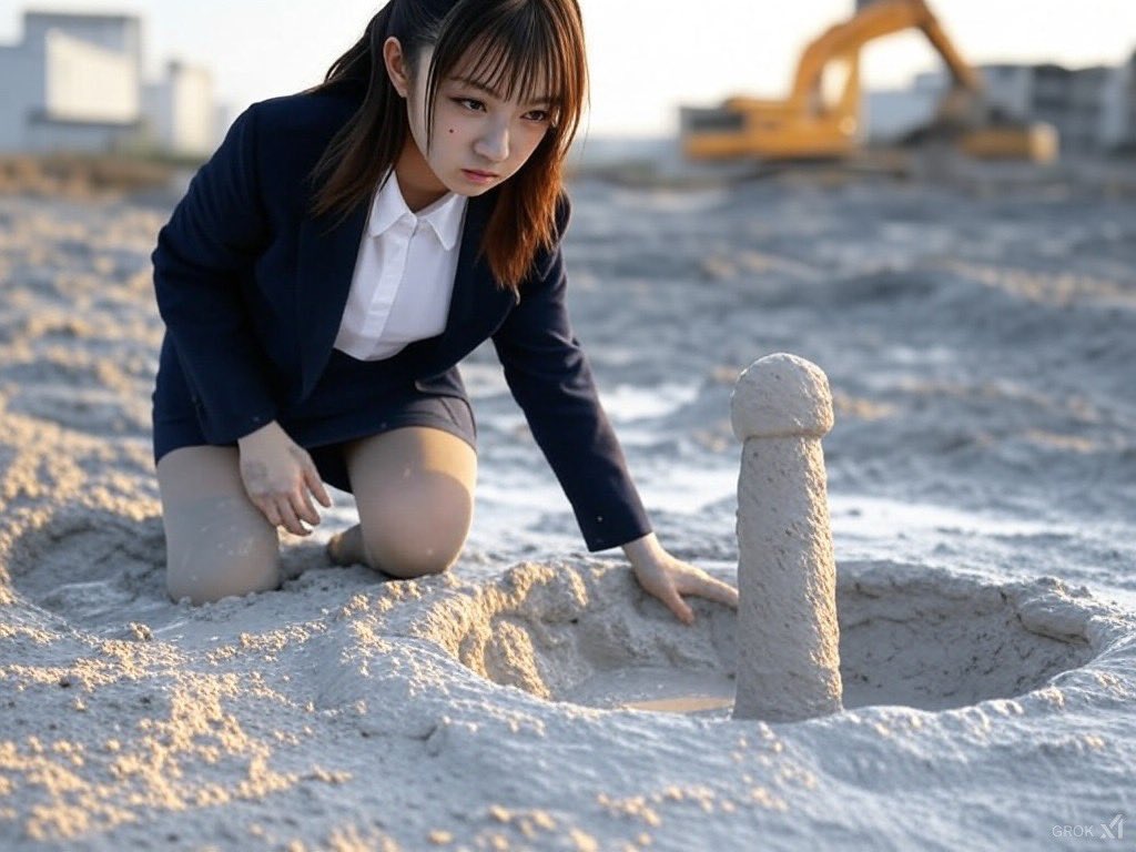 mud_mud_max's tweet photo. 突然生えてきた泥の棒に興味津々 https://t.co/nfTqmBuSaI