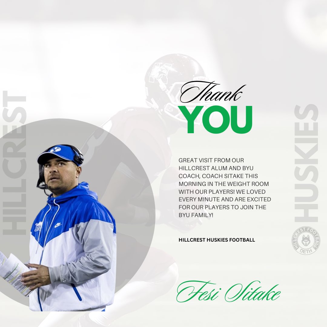 Thanks <a href="/fsitake/">Fesi Sitake</a> and <a href="/BYUfootball/">BYU FOOTBALL</a> for the visit!