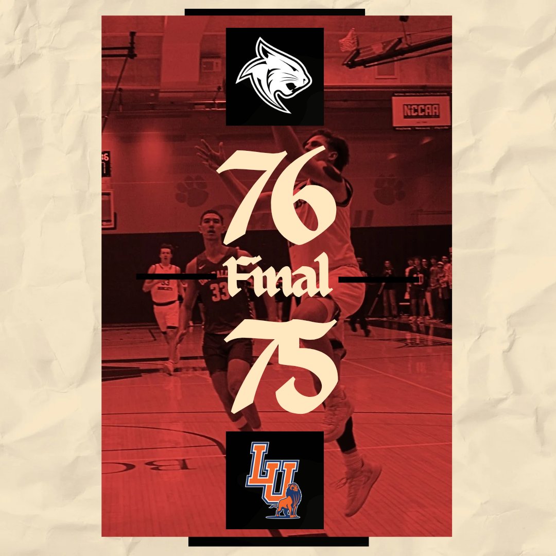 BOBCATS WIN!

UPSET NAIA #8 Langston University  on the road!

Huge win for the Cats!

Let's GOOOOO!!!

<a href="/CofOBasketball/">CofOBasketball</a>