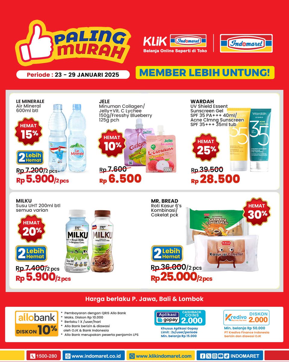 promojember_'s tweet photo. Lanjut

Ketersediaan stok biasanya tergantung setiap toko ya. https://t.co/aaYO8RHe4b