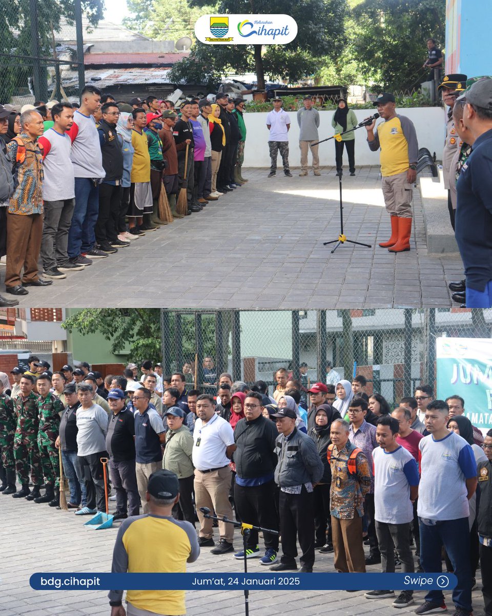 kel_cihapit's tweet photo. Gerakan Jumat Bersih (Jumsih) Tingkat Kec. Bandung Wetan dihadiri oleh Plt Camat, Danramil, Kapolsek, kepala DPKP, Dirut PDAM, Satgas Citarum Harum, Para Lurah, ASN dan Non ASN serta Gober dan Linmas se Kec. Bandung Wetan, bertempat di Rumah Deret RW 11 Kel. Tamansari https://t.co/7ZthqbYEQS
