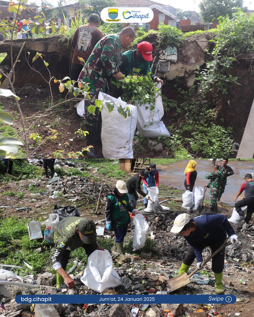 kel_cihapit's tweet photo. Gerakan Jumat Bersih (Jumsih) Tingkat Kec. Bandung Wetan dihadiri oleh Plt Camat, Danramil, Kapolsek, kepala DPKP, Dirut PDAM, Satgas Citarum Harum, Para Lurah, ASN dan Non ASN serta Gober dan Linmas se Kec. Bandung Wetan, bertempat di Rumah Deret RW 11 Kel. Tamansari https://t.co/7ZthqbYEQS