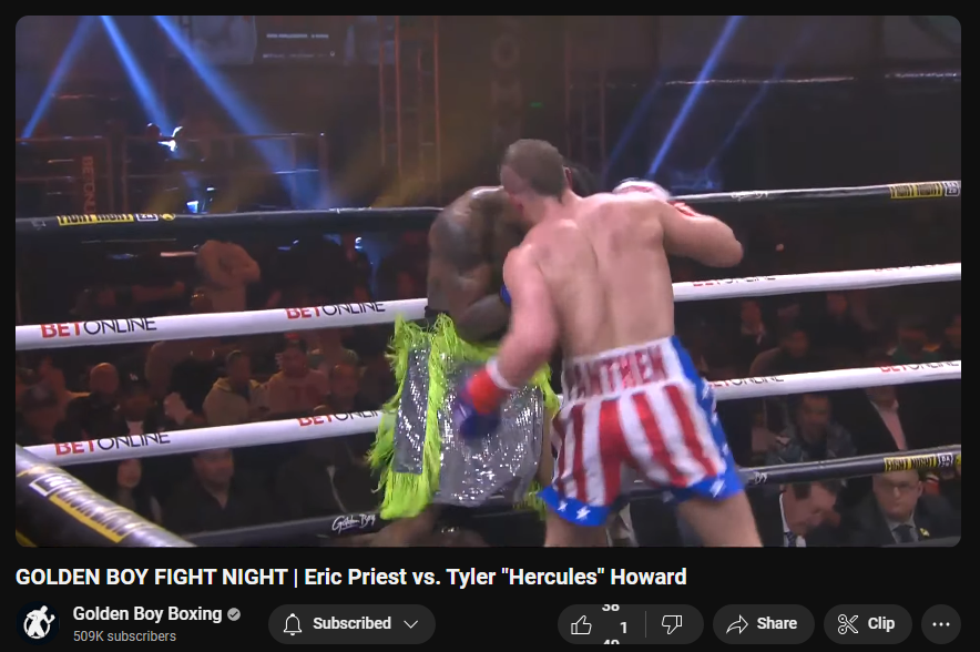 AcuteBoxing's tweet photo. Eric Priest vs Tyler Howard is Live on YouTube
https://t.co/RzdXx5kNOb
Join our #Boxing community on Telegram: https://t.co/RjVpSnFdnO
#EricPriest #TylerHoward #PriestHoward #PriestvsHoward #BoxingPoll #BoxingFans #BoxingNews https://t.co/0O3Iafer1u