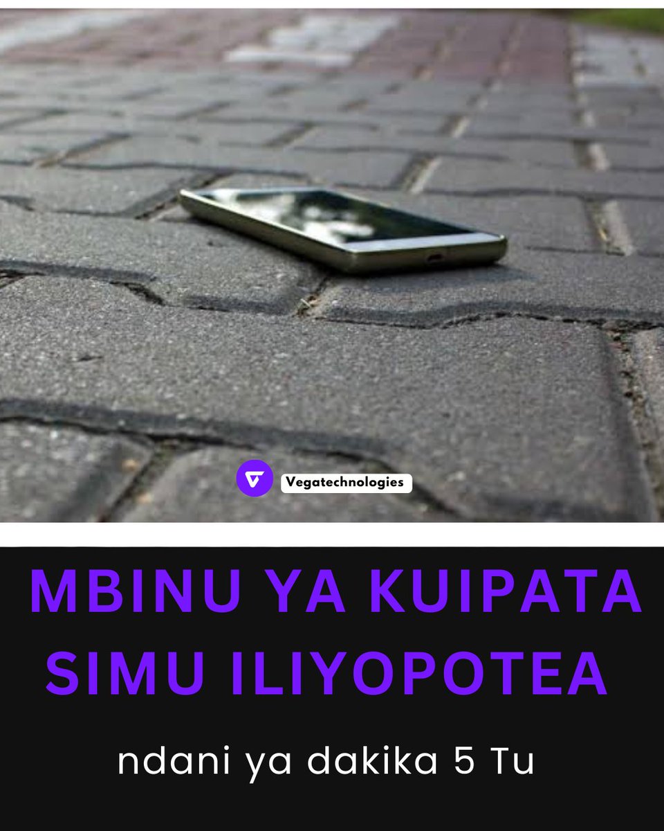 techygaspar's tweet photo. Kuna Namna unaweza ukawa sehemu ukasahau simu bahati mbaya na ghafla ukarudi ukaikosa na ukipiga haipatikani 

Fanya hivi mda huo huo kuipata bila kumlipa Mtu au Taasisi ....

Thread 🧵 

Repost 🔄
Bookmark 🔖 
Follow @techygaspar  

Shuka nayo 👇🏾 https://t.co/p4rQuUWgbL