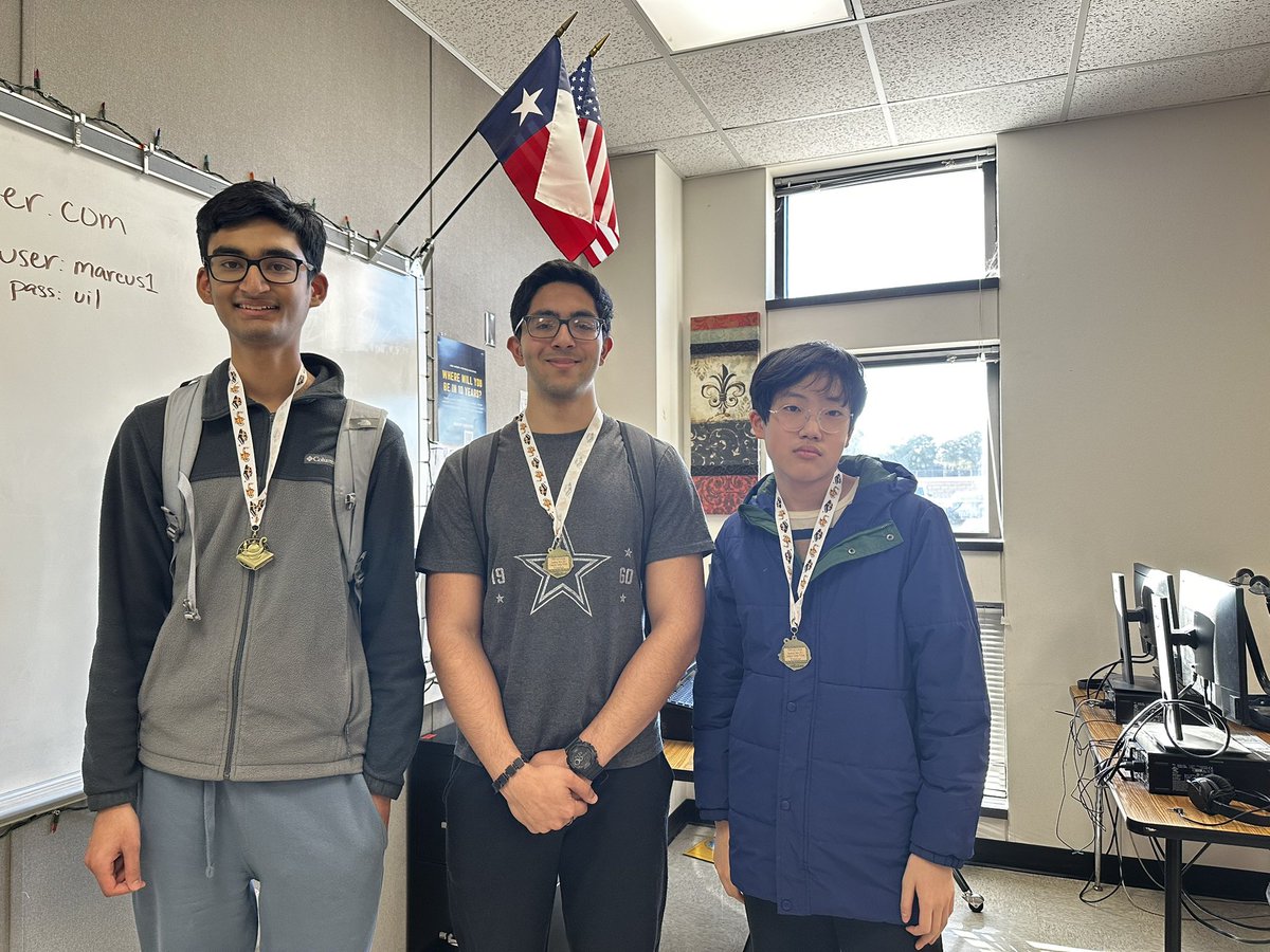 MHS Computer Science (@mhs_compscience) on Twitter photo Congratulations to Venkat, Neel, Channy and Zain! They did a fantastic job in UIL Computer Science Invitational A! We brought 1st place, 3rd, 4th and 5th place respectively. <a href="/lisdcte/">Career & Technical Education Lewisville ISD</a> <a href="/Marcus_HS/">Marcus High School</a> Congratulations to Venkat, Neel, Channy and Zain! They did a fantastic job in UIL Computer Science Invitational A! We brought 1st place, 3rd, 4th and 5th place respectively. <a href="/lisdcte/">Career & Technical Education Lewisville ISD</a> <a href="/Marcus_HS/">Marcus High School</a>