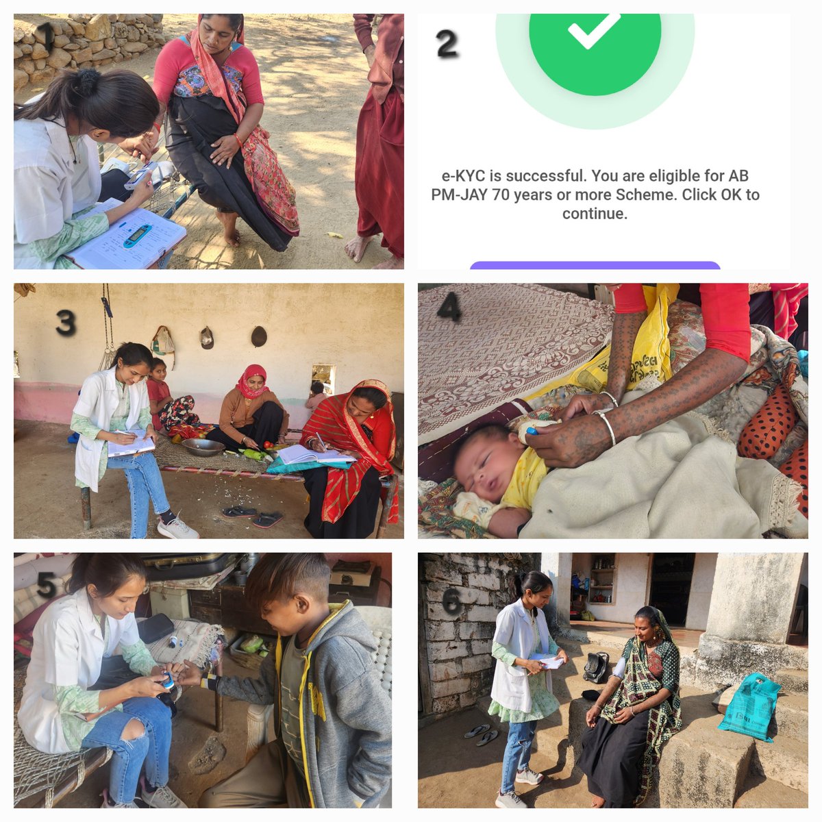 ગામ ના છેવાડા ના વિસ્તાર માં મુલાકાત કરી ને તેમને, NCD SCREENING, PMJAY, ABHA, HBNC ની મુલાકાત નું સુપરવિઝન, તથા diet modification વિશે જણાવયું.
AAM TIMBDI (KAPURDINESH)
PHC MODPAR