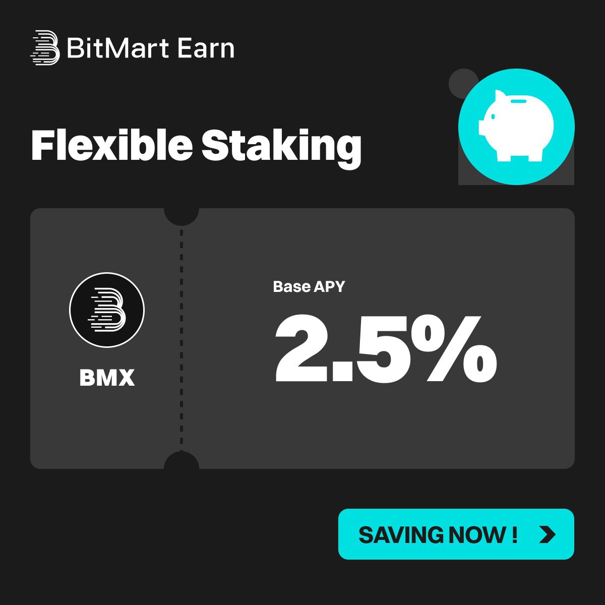⏰ APY Update – Your Favorite Tokens on #BitMartEarn!

🚀 Earn up to 2.5% APY on $BMX and grow your holdings effortlessly!

Why wait? Start maximizing your crypto today!

👉 Join the community: t.me/BitMartExchang…
👉 Start earning now: bitmart.com/earn/en-US
👉 Unlock VIP