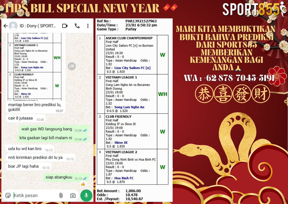 Bellbella05's tweet photo. SELAMAT DATANG DI BO BANDAR BOLA SPORT855 

Yuk buruan bergabung &amp; bermain di situs online Teraman dan terpercaya.
dengan layanan 24 jam non-stop🥰
#sport855 #mixparlay #sbobet #sbotop #jadwalbola #beritabola #judibola #agenbola #timnasindonesia #footballschedule #soccermatches https://t.co/CfciDrv0ba