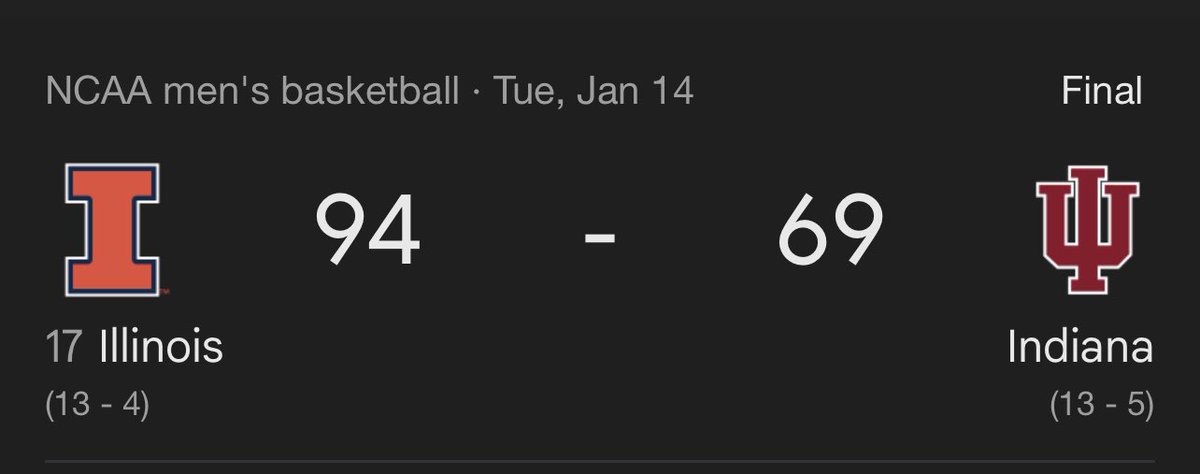 OwenCarder's tweet photo. @Ben82313501 @IlliniMBB Still miles better than your dumpster fire of a team https://t.co/f1JHwH1zFy