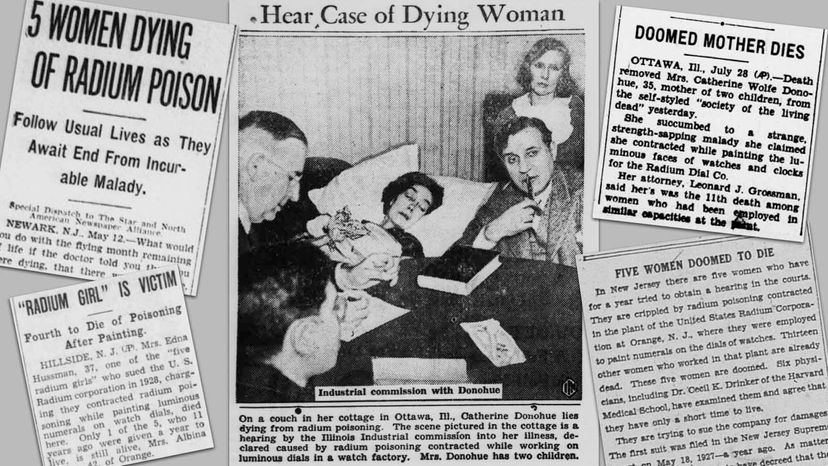 TheStripesGirl's tweet photo. The tragic story of the 'Radium Girls'...
The #RadiumGirls were a group of women who painted watch dials with radium-infused paint and became ill from radiation poisoning. The women worked in factories in New Jersey and Illinois in the early 1900s.
What happened to them?
The women were often told to lick their paintbrushes to make them finer, which led to them swallowing the radioactive paint.
The women became known as the "ghost girls" because they would glow in the dark after work.
Some of the women became very sick and died from radiation poisoning.
The last of the Radium Girls, Albina Larice, died in 1946.
What impact did they have?
The Radium Girls' experiences helped lead to the creation of early workplace safety guidelines.
The Consumers' League, a women's organization, helped the Radium Girls sue the US Radium Corporation.
The Radium Girls' story helped inspire research into nuclear bombing and saved many lives.