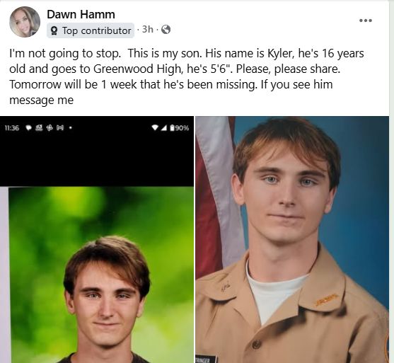 BOWLING GREEN, KY 
Missing Juvenile
