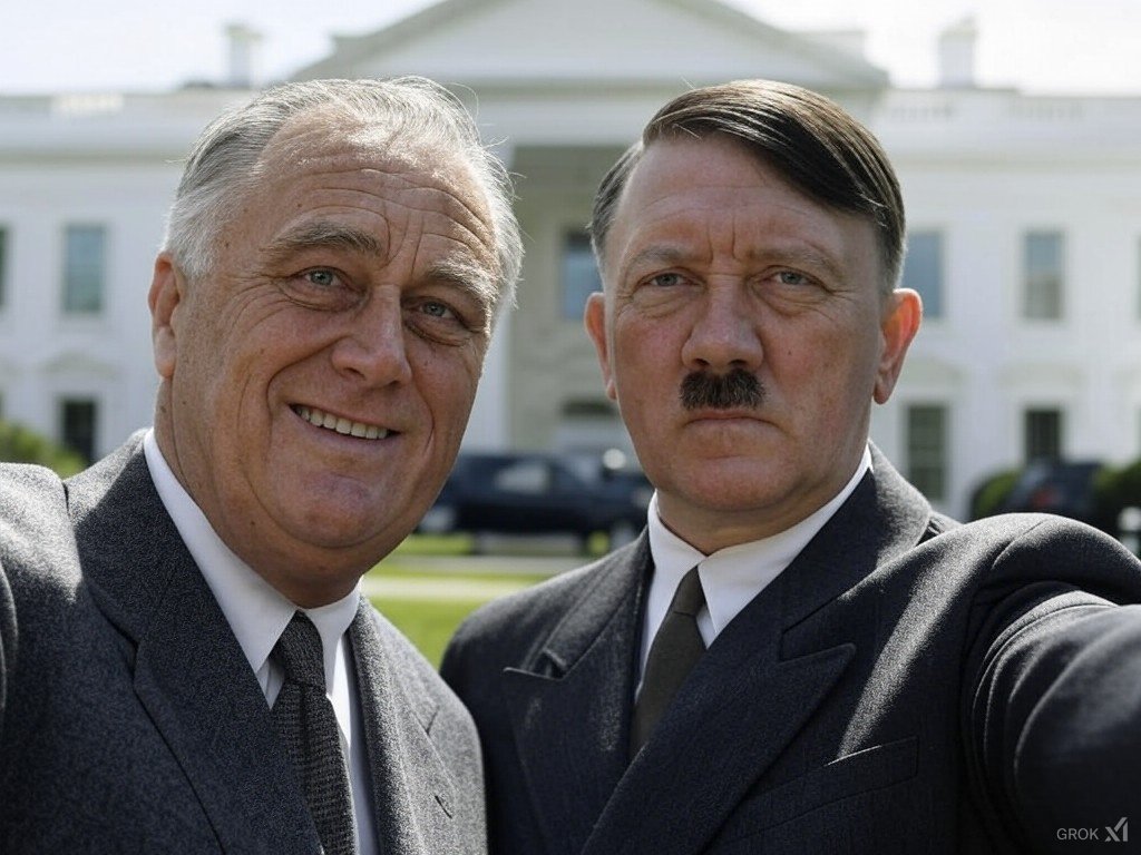 Real_Hitler45's tweet photo. History might be reserved if I've made alliance with these GUYS at that time .
Old memories could get hurt for sure.
Images by #Grok2 https://t.co/8yMxvEWWzG