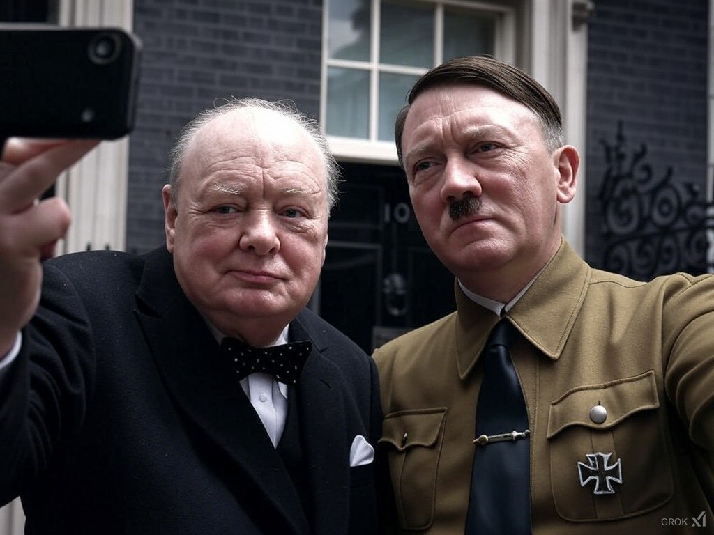 Real_Hitler45's tweet photo. History might be reserved if I've made alliance with these GUYS at that time .
Old memories could get hurt for sure.
Images by #Grok2 https://t.co/8yMxvEWWzG