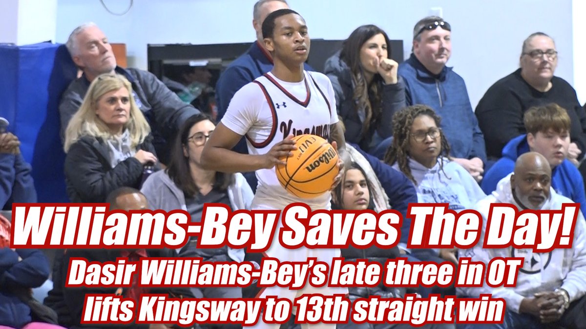 JSZ_Sports's tweet photo. Kingsway's long winning streak was in serious jeopardy until Dasir Williams-Bey delivered a clutch three-pointer in the final minute of overtime. The Dragons survived on the road in a thriller with Timber Creek and secured their 13th-straight victory. 

Watch the FULL highlights + reaction HERE: https://t.co/DRKd3wolgj

@Dragons_AD | @hoops80934 | @DasirBey