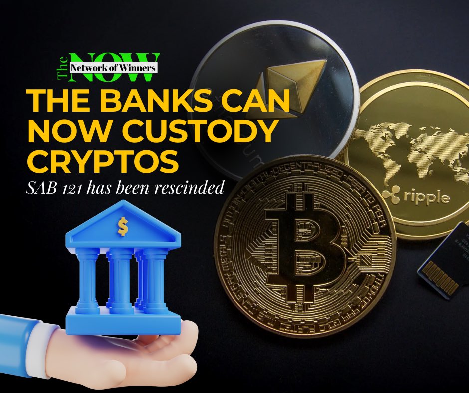 NetWORK4WINNERS's tweet photo. The revocation of SAB 121
reflects the ongoing evolution of regulatory approaches to crypto-assets, as stakeholders seek to balance investor protection with fostering innovation in the financial sector.
#CRYPTO #Bitcoin #Trump #memecoin https://t.co/OEmiwFmXu6