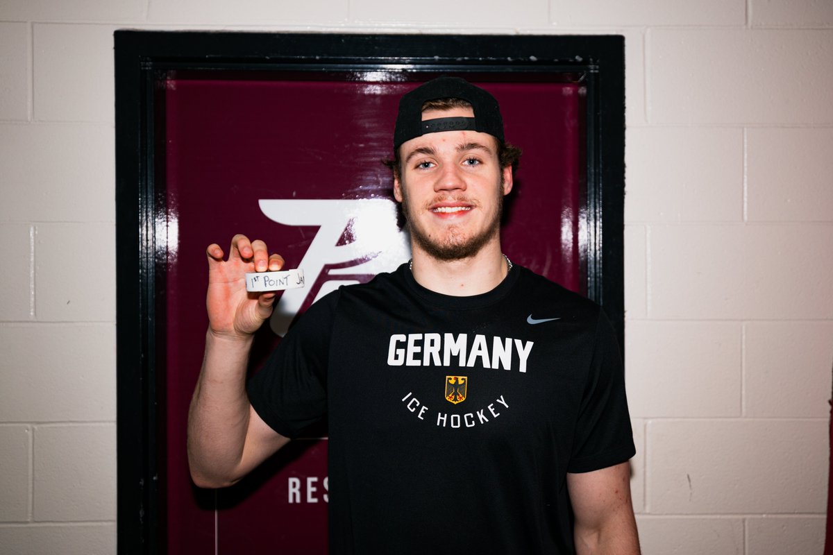 FIRST <a href="/OHLHockey/">Ontario Hockey League</a> POINT FOR RIO 🇩🇪