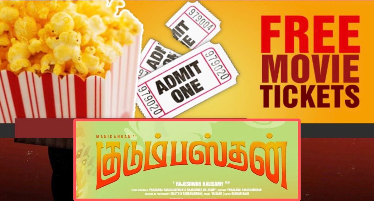 25 *FREE* Movie Tickets GiveAway 🎟️

#Kudumbasthan 💥

For Any 25 Randomly Picked Folks (India) from the Comment Section. 

Plz Use this format : [Name - City]

Winners Will be Announced This Evening IST. Please do share your fredback after watching the film!

Thanks!