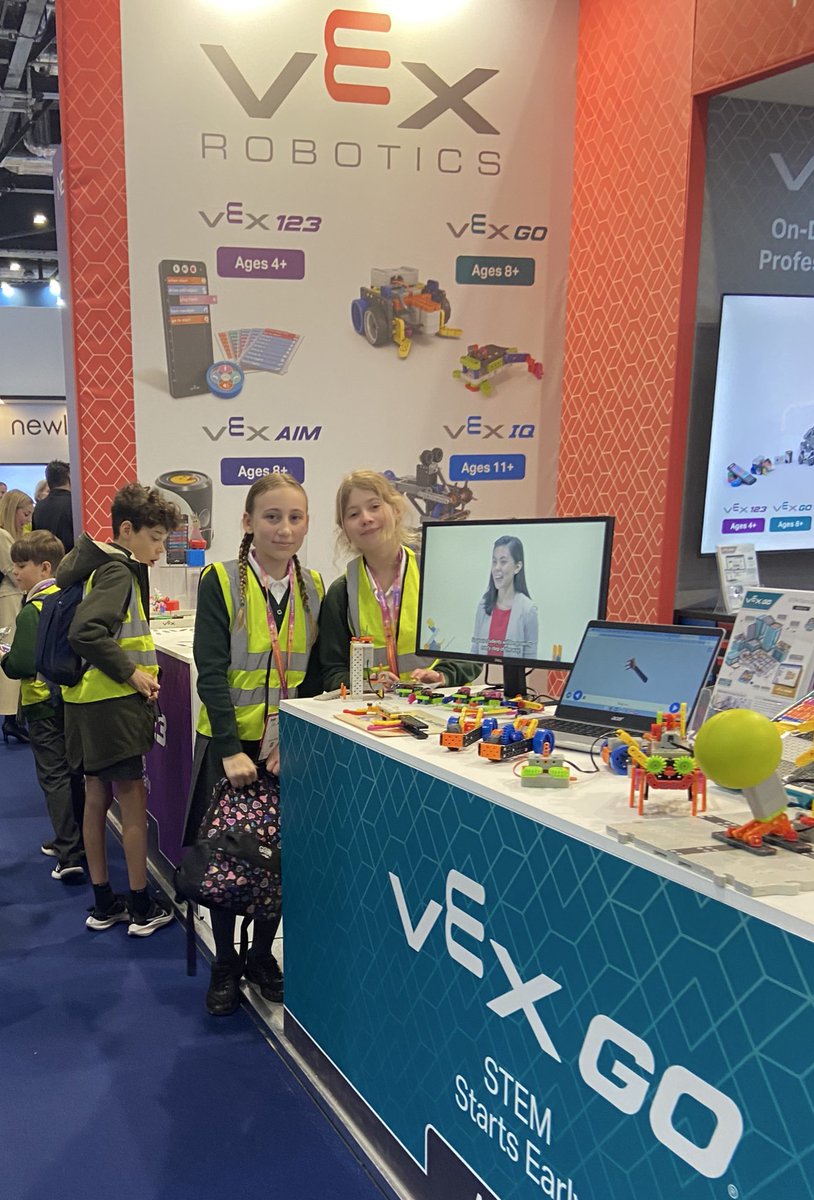 WhiteBridgePri's tweet photo. Lots of fun coding robots! #Bett2025 #EppingTrust https://t.co/3pZSLw2p2R