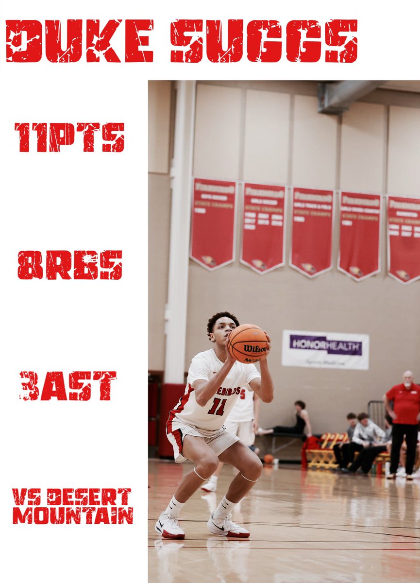 Played great to help my team bounce back from a 3 game losing streak to beat Desert Mountain. Here’s my stats from today’s game and overall I think I played great as a player and we played great as a team. I look forward to continuing to help my team win the rest of the season