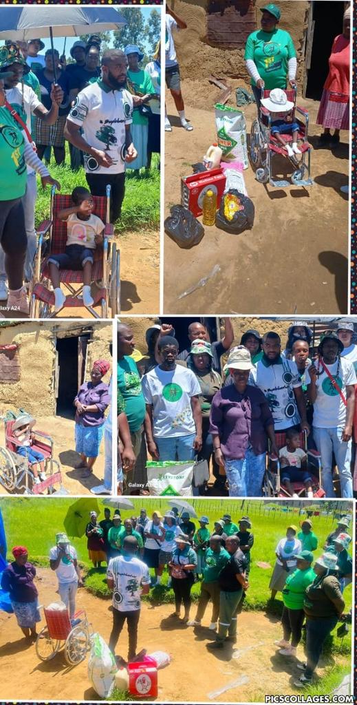 *MK PARTY MKHONDO SUB REGION HANDING OVER OF A WHEELCHAIR TO AKHONA A 7 YEAR OLD GIRL*

The MK Party in MKhondo Sub Region (Saul Mkhize Ville in ward 18) has donated a wheel chair to Akhona, a 7 year old with disability.