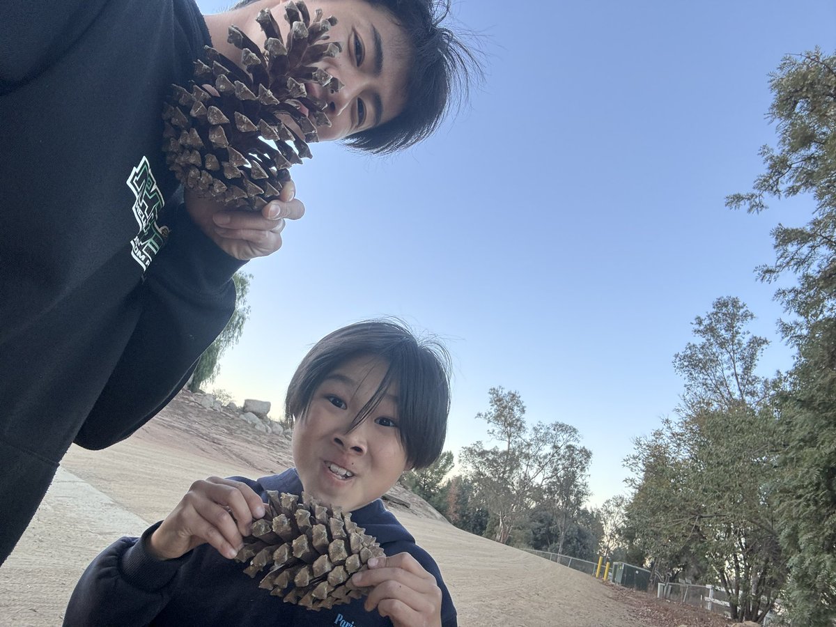 mx917ryo's tweet image. アメリカは松ぼっくりもデカい😂😂
とりあえずカメラ向けたら変顔。笑

相変わらず乾燥がやゔぁい。
という事でこちらはもう少しで夜の9時。
本日もお疲レネン（RENEN)

#近所の犬にやたら吠えられる #飼い主のおじさんに近寄るなと注意される #seriously #お疲れねん