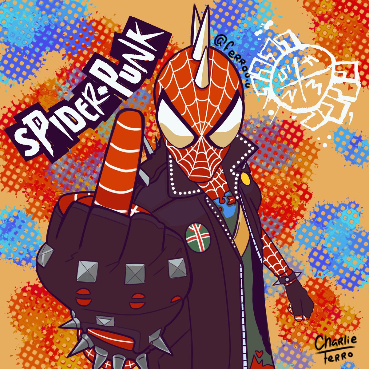 FerroCharlie_'s tweet photo. Una práctica de dibujo 🦖
#spiderpunk #dibujos #dibujos #dibujodigital #drawings #fanart #Spiderman #Spiderverse https://t.co/1WGdGUOvZy