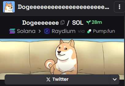 dogeeeeeeeeesol's tweet photo. Dex updated https://t.co/tQLN3vWO59

50% to Doge founder https://t.co/EVyb9Lp8mB
