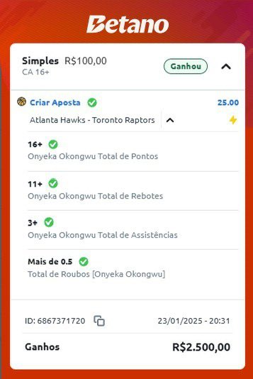 A HISTÓRIA DOI FEITA NO DIA DE HOJE ✍🏻🔥🔥✅✅

ODD 108.90 ✅✅ (FREE E VIP)
ODD 25.00 ✅✅ (VIP)

VOU SORTEAR 3 BANCAS PRA QUEM CURTIR, DAR RT E COMENTAR NESSE POST ✍🏻💸

Grupo Gratuito nos comentários 👇🏻