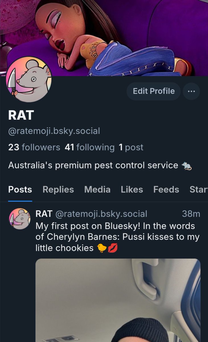 I've joined the other nice place. Would love to follow you all there, so hit me up. 
I even posted a sexy selfie for your consumption. 🥰