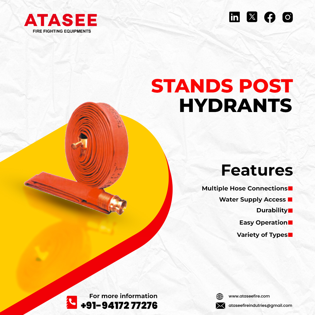 atassefire's tweet photo. 🚒💧 Ensure safety at its best with Stands Post Hydrants! 

#atasee #ataseefire #StandsPostHydrant #FireSafety #FireProtection #EmergencyReady #SafetyFirst #HydrantSystem #FireFightingSolutions #ProtectLives #ReliableSafety #StayPrepared https://t.co/oWZd0TCvRx