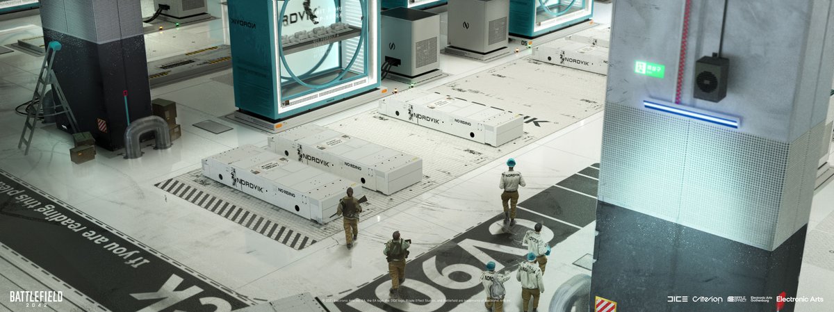 bf_archival's tweet photo. Nordvik factory interior concept art for Battefield 2042 map Spearhead by Gonzalo Sallés. https://t.co/G3mERzTEu1