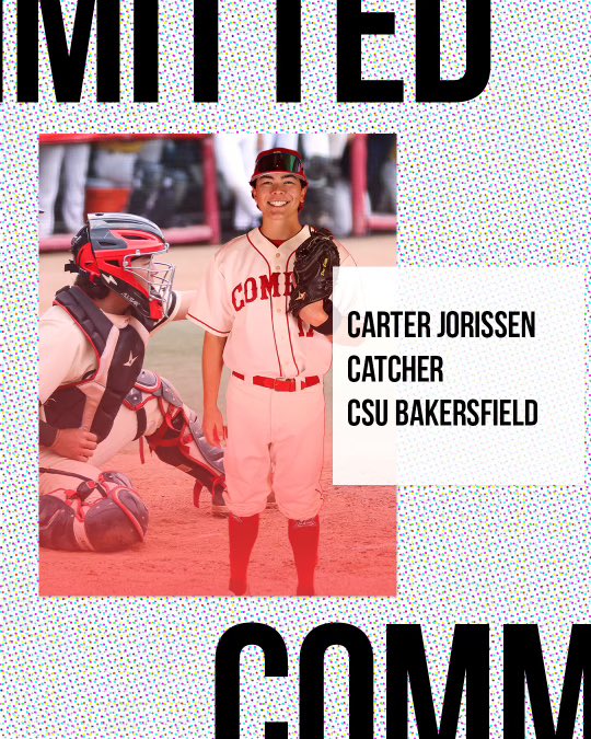 Palomar College Baseball (@pmarcomets) on Twitter photo 🚨 Commitment Alert🚨
Congrats to <a href="/CarterJorissen/">Carter Jorissen</a> for his commitment to <a href="/CSUBAthletics/">CSUB ATHLETICS</a> ! Well deserved! #rollcomets 💫 🚨 Commitment Alert🚨
Congrats to <a href="/CarterJorissen/">Carter Jorissen</a> for his commitment to <a href="/CSUBAthletics/">CSUB ATHLETICS</a> ! Well deserved! #rollcomets 💫