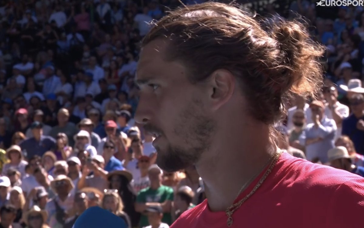 josemorgado's tweet image. Zverev.

"Please guys, dont' boo a player when he goes out injured.

I know that everybody paid for tickets, but Novak Djokovic gave to this sport everything he had in the last 20 years. Won this tournament with an abdominal and hamstring tear. Show some love".