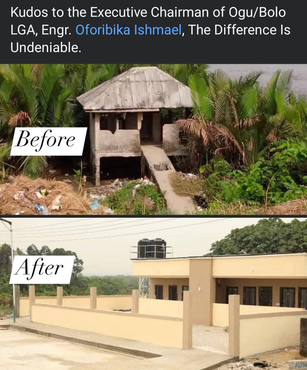 OguBolo's tweet photo. Construction of modern toilet facility in Bolo that will be replicated in other communities. https://t.co/KGBvieiBpb