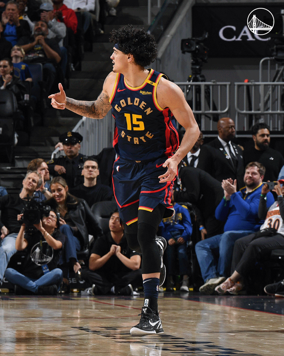warriors's tweet photo. For the second straight night
a CAREER HIGH in scoring
from Gui Santos https://t.co/VRRozvIj7O