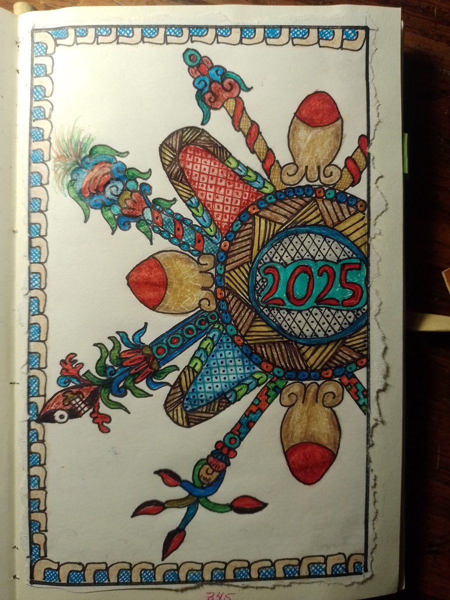 liaqbo's tweet photo. Portada del año 2025 en mi diario personal https://t.co/DvEBg7C9uw