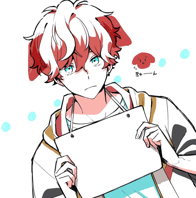 遡ってるとちょくちょくひ〜ろを描いていたらしく出てくる過去絵 顔も変わるわそりゃ 