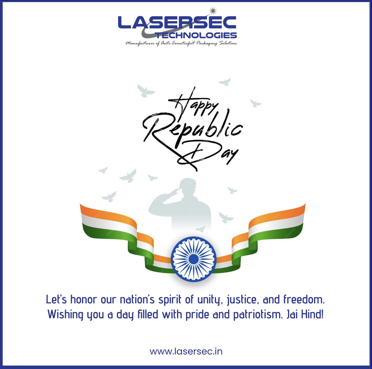 LasersecTech's tweet image. Today, we celebrate the heart and soul of our nation—our Constitution, our democracy, and our incredible diversity.  Let’s honor the spirit of India and keep the flame of patriotism alive in our hearts.
Happy Republic Day! 🧡🤍💚

#RepublicDay2025 #IndianPride #DiversityAndUnity