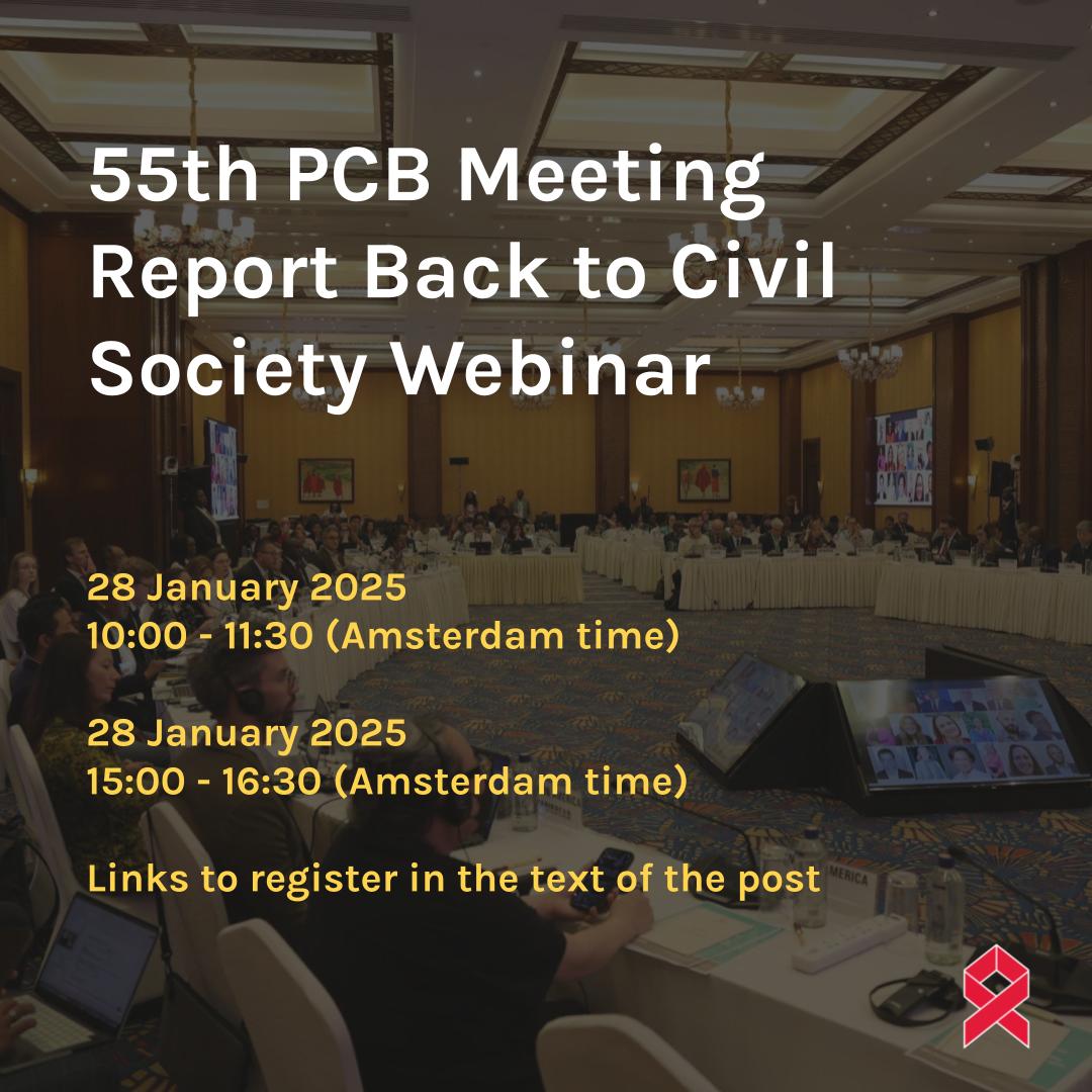 Join the NGO Delegation's Report Back Webinar!
Get updates from the 55th UNAIDS PCB Meeting &amp; ask your questions!
📅 2 Sessions:
🕒 10:00 CET | 16:00 BKK | 04:00 NY us02web.zoom.us/webinar/regist…
🕒 15:00 CET | 21:00 BKK | 09:00 NY us02web.zoom.us/webinar/regist…