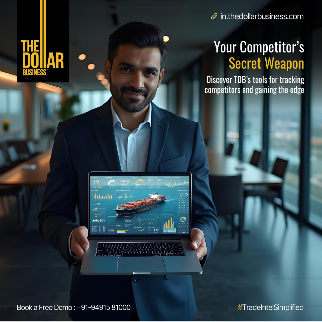 TheDollarBiz's tweet photo. TDB’s smart dashboards empower businesses to analyze competitors and develop winning strategies for the global market
Start Tracking Competitors
#SmartDashboard #CompetitorInsights #TDBees #ExportImport https://t.co/YpPLQGXCOq