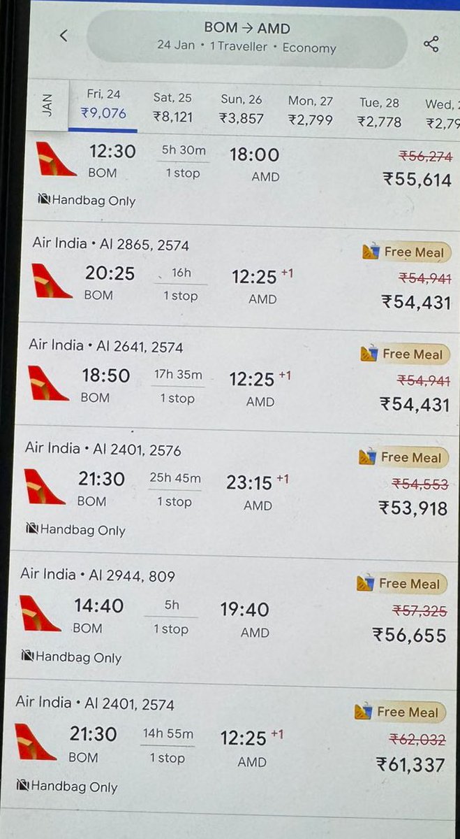 DiwakarSharmaa's tweet photo. The #airline industry’s pricing practices need an infusion of fairness and balance to serve the society better. Several #music_enthusiasts are disappointed because the fare is NOT fair!
#TicketPrice ranges b/w Rs40k~Rs60k😳😳
#PriceCapping needed!
#Coldplay #Mumbai #Ahmedabad https://t.co/1OBsRF0A2j