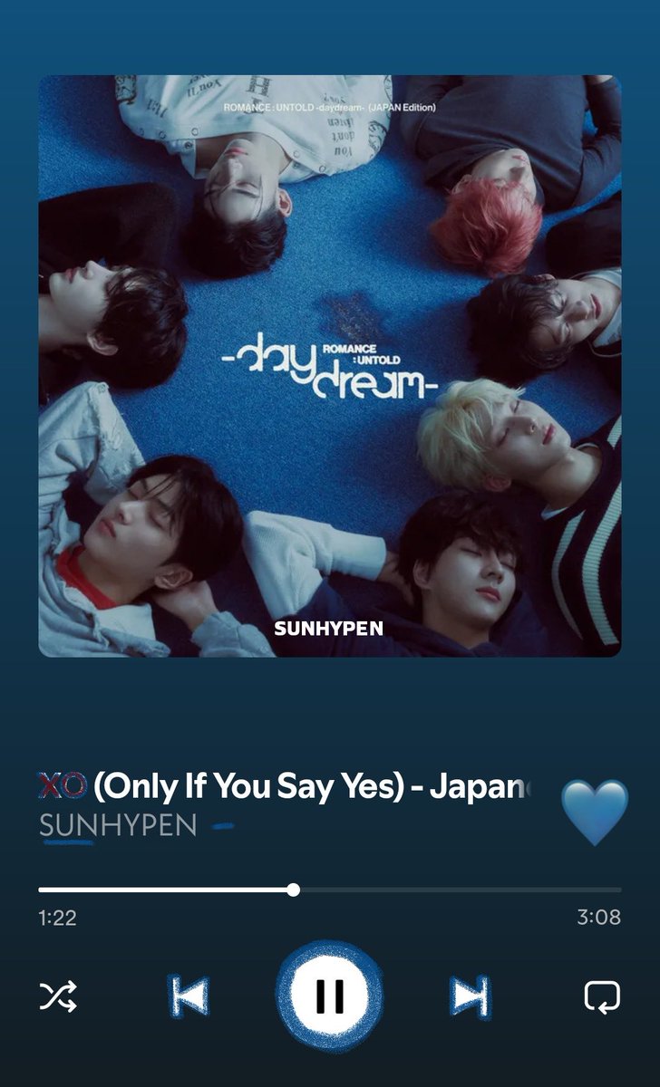 hoy apoyo al #𝐗𝕆ᰍ̠日本𝑣e𝕣 club ✉️♡ y si por alguna razón se lo llegan a preguntar, es porque no podemos negar lo que es bueno, desde el primer segundo amé esta rola, así que pónganmela en el idioma que sea y me tendrán gritando las #su𝕟一𝚑ypen𖤓𝐬o𝕟gs como mi himno.