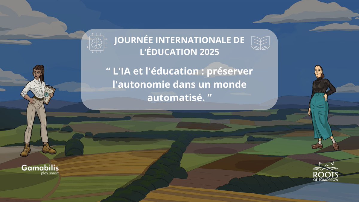 🌍🎮 En cette Journée mondiale de l’éducation, découvrez  #RootsofTomorrowun jeu pédagogique sur l'agriculture et l’agroécologie.
Jouez, apprenez, amusez-vous et agissez !
👉 Testez-le ici :  bit.ly/3OA2Sm4 
#Education #SustainableFuture