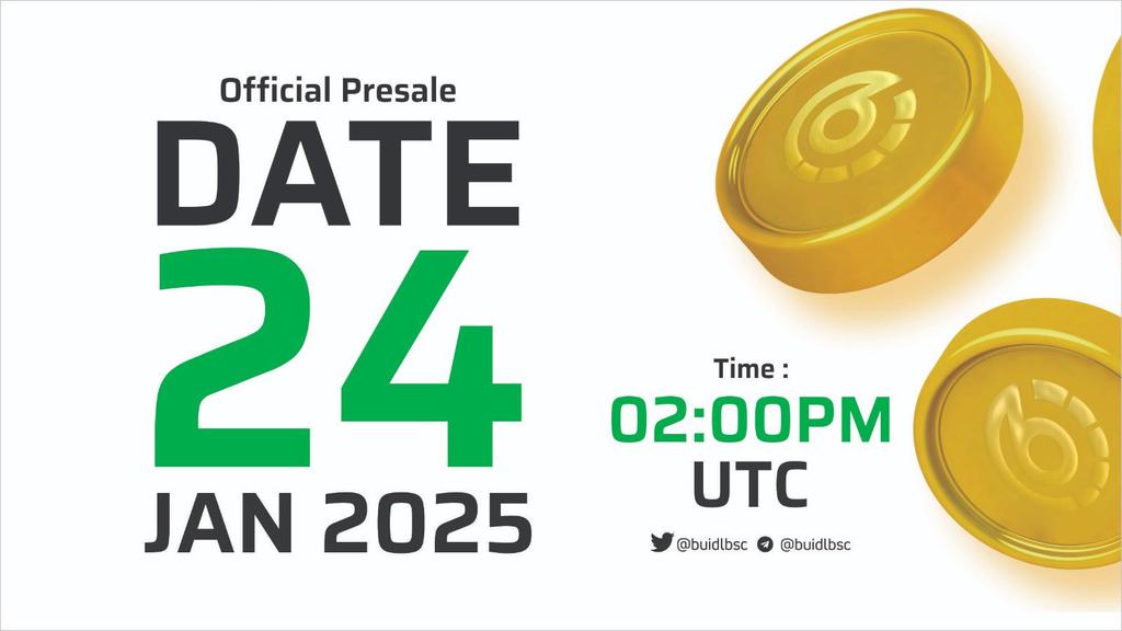 Descartes (@descartes285) on Twitter photo Get ready BUIDLers of <a href="/buidlbsc/">Buidl Token</a>!🔥
Jan 24th, 02:00 PM UTC
Presale blasts off!💥buidl.build/presale
With an initial supply 1000x rarer than BTC!🤯
This is your chance to get in on the ground floor! A time to thrive in a community that's building something new.🫵💎 Get ready BUIDLers of <a href="/buidlbsc/">Buidl Token</a>!🔥
Jan 24th, 02:00 PM UTC
Presale blasts off!💥buidl.build/presale
With an initial supply 1000x rarer than BTC!🤯
This is your chance to get in on the ground floor! A time to thrive in a community that's building something new.🫵💎