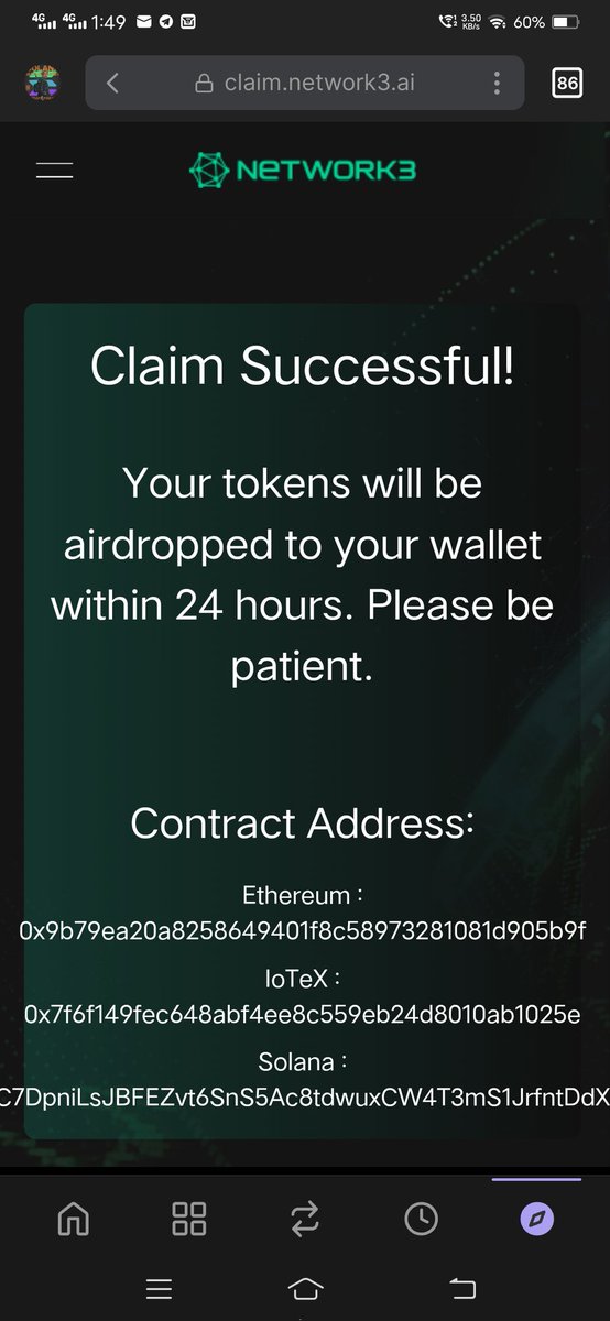 sudipghosh6611's tweet photo. @network3_ai @depin_x Where our galxe champions airdrop 24hr already 20 ago.. bt reward not received .. total scam project #n3scam https://t.co/iVVYkHEnz7