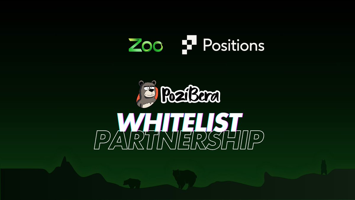 ZooFinanceIO's tweet photo. We're partnering with @PositionsFi for their upcoming mint! 

15 WL Spots will raffle to our Zooers🎁

Participate:  
1️⃣RT &amp; put your Address in the comment.
2️⃣Follow @PositionsFi  &amp; @ZooFinanceIO

🏅Winner will be announced in 24 hours https://t.co/ZVsi4mfyPH