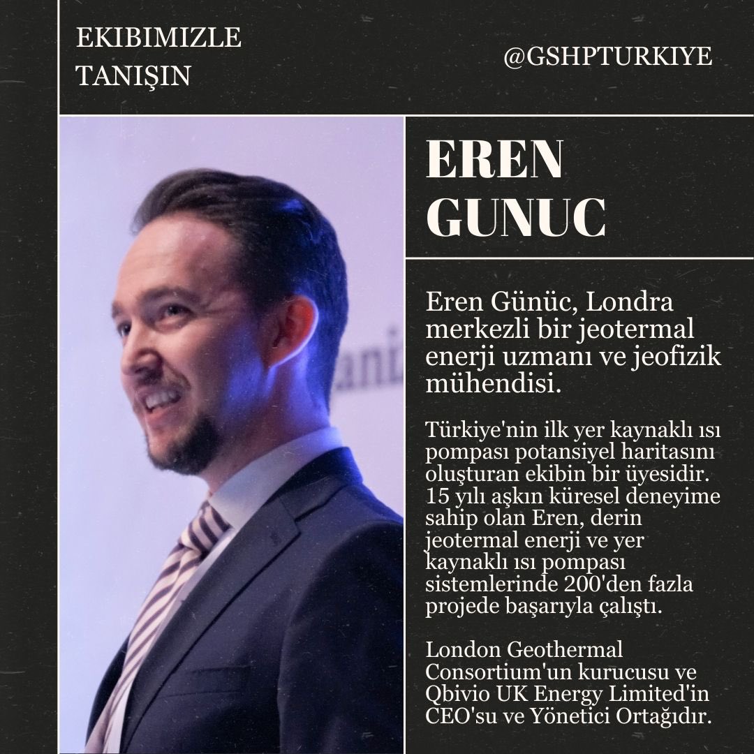 GSHPTurkiye (@gshpturkiye) on Twitter photo <a href="/erengun3/">Eren Günüç</a> Türkiye'nin ilk yer kaynakl isi pompasi potansiyel haritasini olusturan ekibin bir üyesidir. 15 yili askin küresel deneyime sahip olan Eren, derin #Jeotermal enerji ve yer kaynakl #isipompasi sistemlerinde 200'den fazla projede basariyla çalisti. <a href="/erengun3/">Eren Günüç</a> Türkiye'nin ilk yer kaynakl isi pompasi potansiyel haritasini olusturan ekibin bir üyesidir. 15 yili askin küresel deneyime sahip olan Eren, derin #Jeotermal enerji ve yer kaynakl #isipompasi sistemlerinde 200'den fazla projede basariyla çalisti.