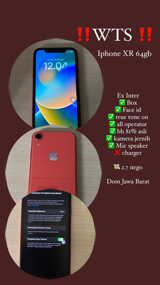 Bib0919's tweet photo. WTS

Iphone XR 64gb

💸 2.7 

Selengkapnya
👇🏻👇🏻👇🏻👇🏻 https://t.co/pHWG2A2UKT