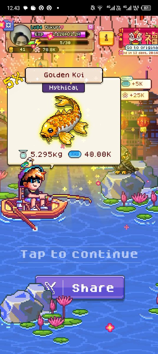urfaveguy's tweet image. I caught a Mythical Fish - Golden Koi fish ✌️ 
Join with me fishingfrenzy.co #fishing_frenzy